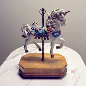 Vintage musical unicorn ornament